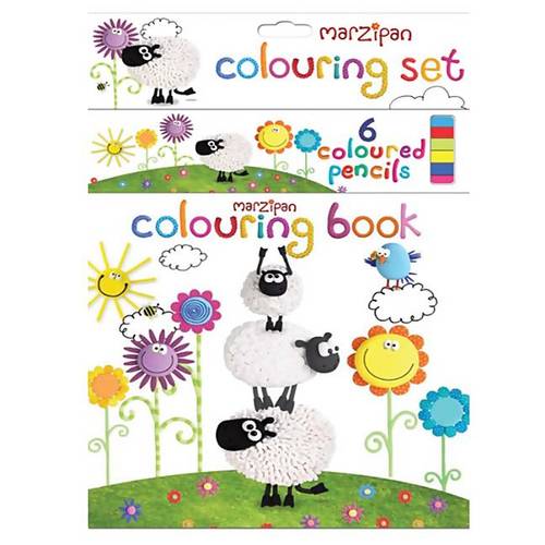 Sheep Hanging Colouring Book Set