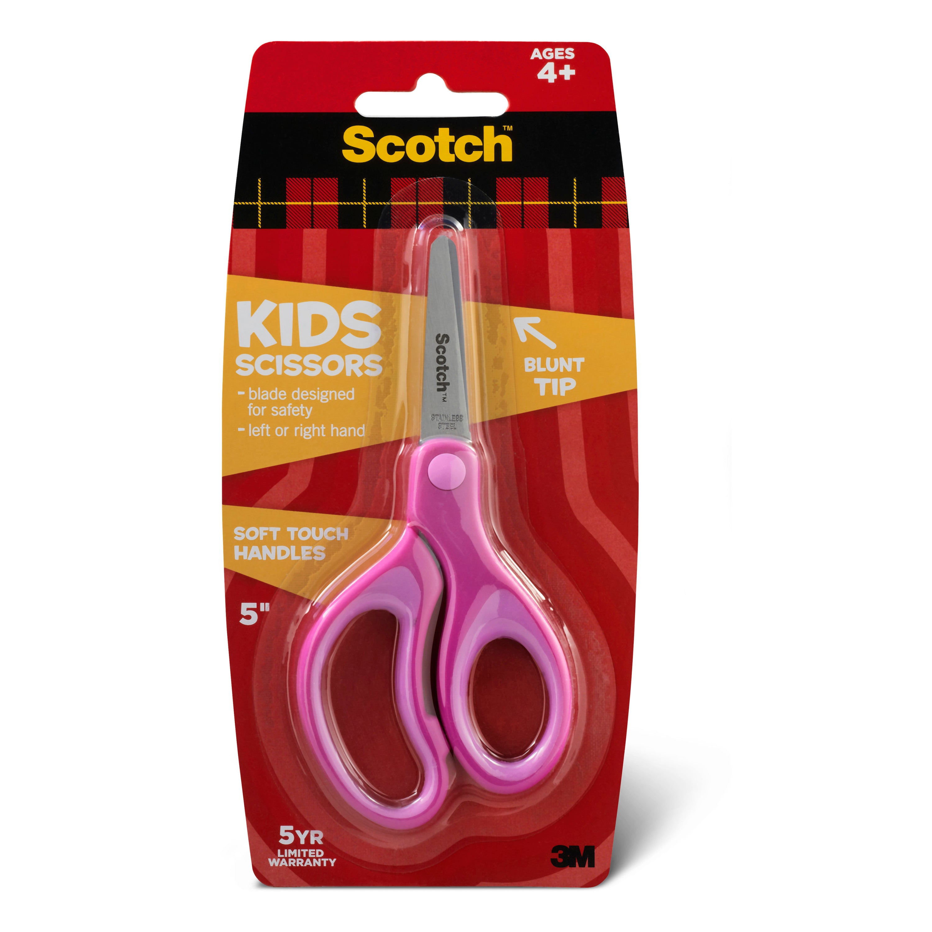 Scotch Kids Blunt Tip Scissors with Soft Touch, 5 Inches (1442Bb)
