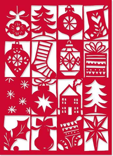 Festive Season Laser Cut Holiday Cards (Christmas Cards, Holiday Cards, Greeting Cards)