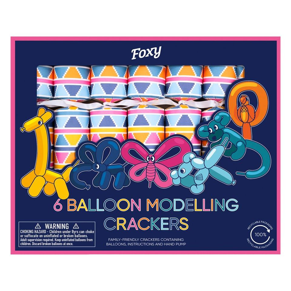 Balloon Modelling Crackers Pack Of 6 - Bookazine