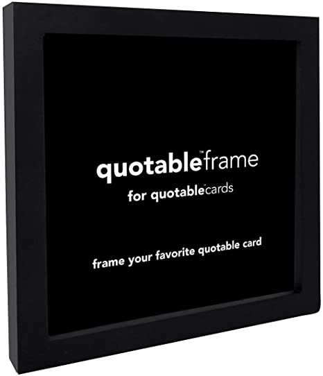 Quotable Cards, Frame Black 5 Inch X 5 Inch