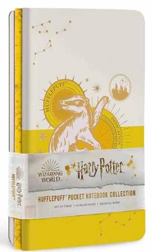 Harry Potter: Hufflepuff Constellation Sewn Pocket Notebook Collection: Set of 3