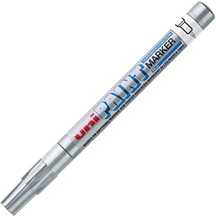 Uni-Ball 718931 Fine Tip Permanent Marker - Silver