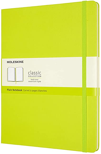 Classic Blank Notebook Hardcover XL Lemon Green – Bookazine