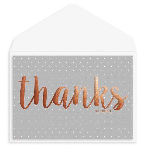 Copper &amp; Dots Thank You Card