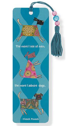 Designer Dogs Beaded Bookmark