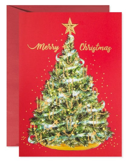 Magical Christmas Tree Greeting Card