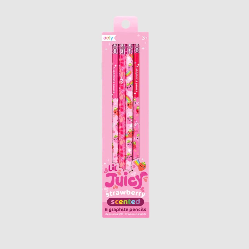 Lil-Juicy-Scented-Graphite-Pencils-Set-of-6-Strawberry
