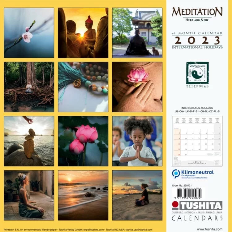 Meditation Here and Now 2023 Wall Calendar