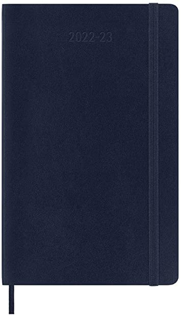 Moleskine Classic 18 Month 2022-2023 Weekly Planner, Soft Cover, Large (5&quot; x 8.25&quot;), Sapphire Blue