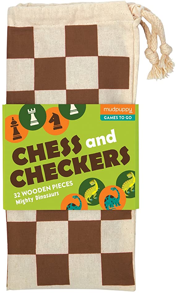 Mighty Dinosaurs Chess & Checkers - Bookazine