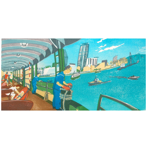 Star Ferry to Kowloon Greeting Card - Bookazine HK