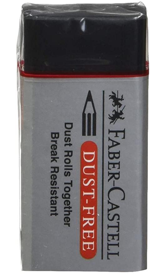 Faber Castell Pencil Eraser, DUST Free (Excellent Clean Erasing)