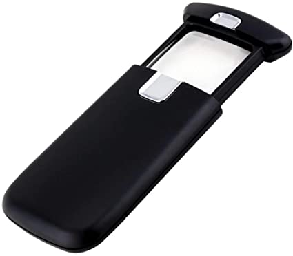 Pocketed Lighted Magnifier - Black
