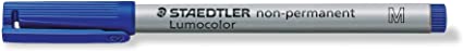 Staedtler Lumocolor Non-Permanent M Blue 1pc (S) – Marker Blue, Grey, Polypropylene, Medium, 1 mm, 1 pc (S))