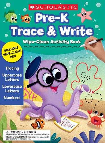 Pre-K Trace &amp; Write Wipe-Clean Activity Book