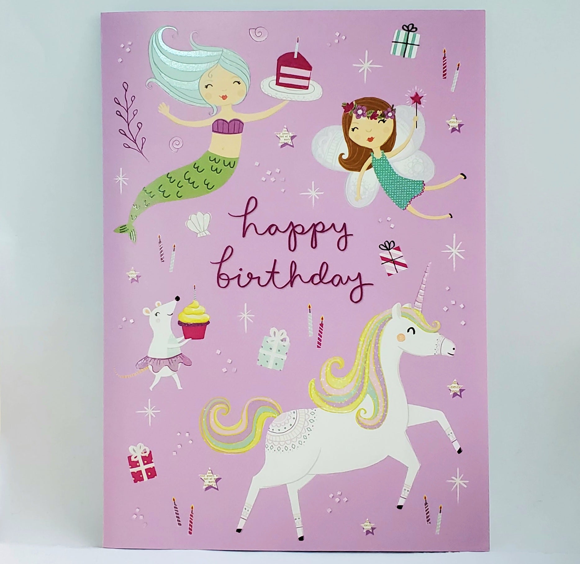 design design Fantastical Unicorns & Fairies Birthday Card bookazine