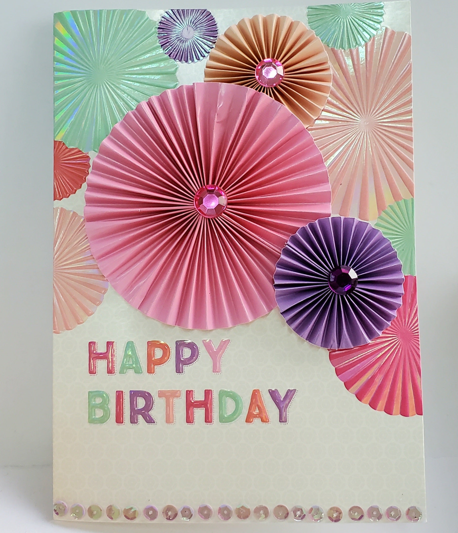 design design Colourful Fans Birthday Card bookazine