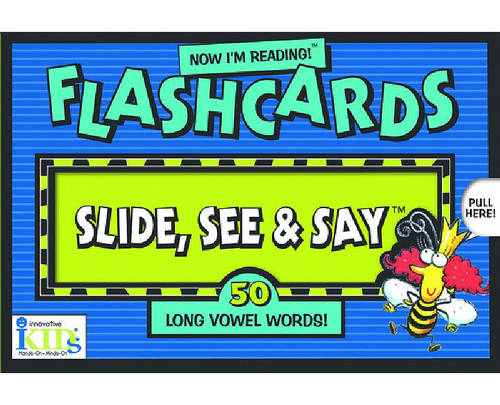 Now I&#39;m Reading!: Slide, See and Say Flashcards Long Vowel Words