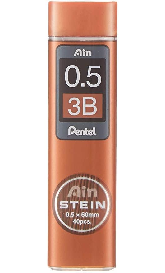 Pentel Mechanical Pencil Lead, Ain Stein, 0.5mm, 3B (C275-3B)