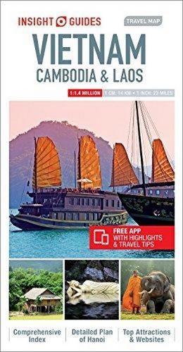 Insight Guides Travel Map Vietnam, Cambodia &amp; Laos