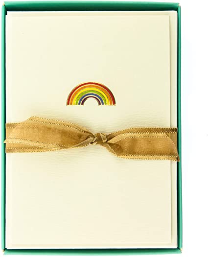 Blank Boxed Cards Rainbow La Petite Presse 10Ct