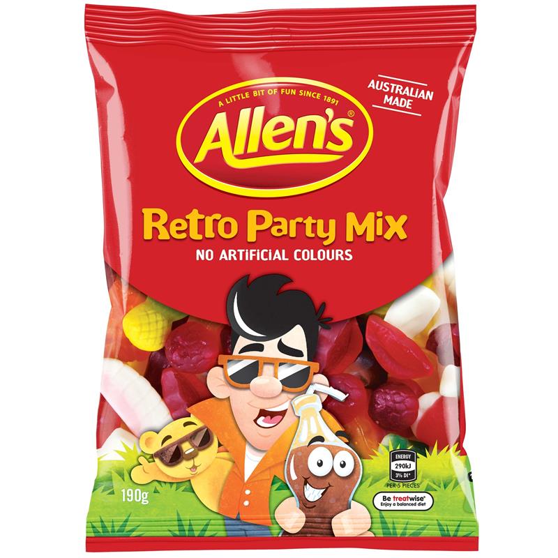 Allen&#39;s Retro Party Mix 190G