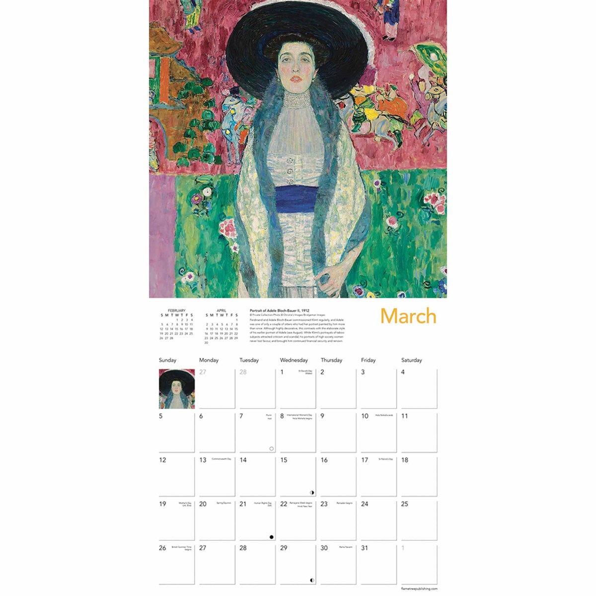Gustav Klimt 2023 Wall Calendar