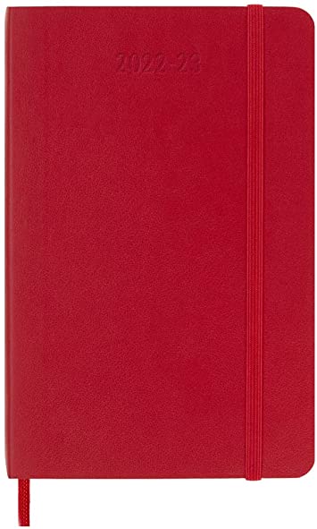 Moleskine Classic 18 Month 2022-2023 Weekly Planner, Soft Cover, Pocket (3.5&quot; x 5.5&quot;), Scarlet Red