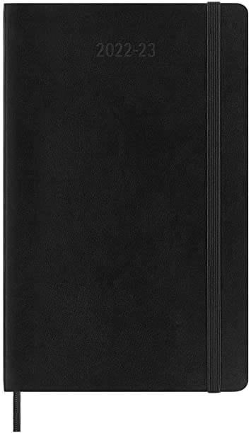Moleskine Classic 18 Month 2022-2023 Weekly Planner, Soft Cover, Large (5&quot; x 8.25&quot;), Black