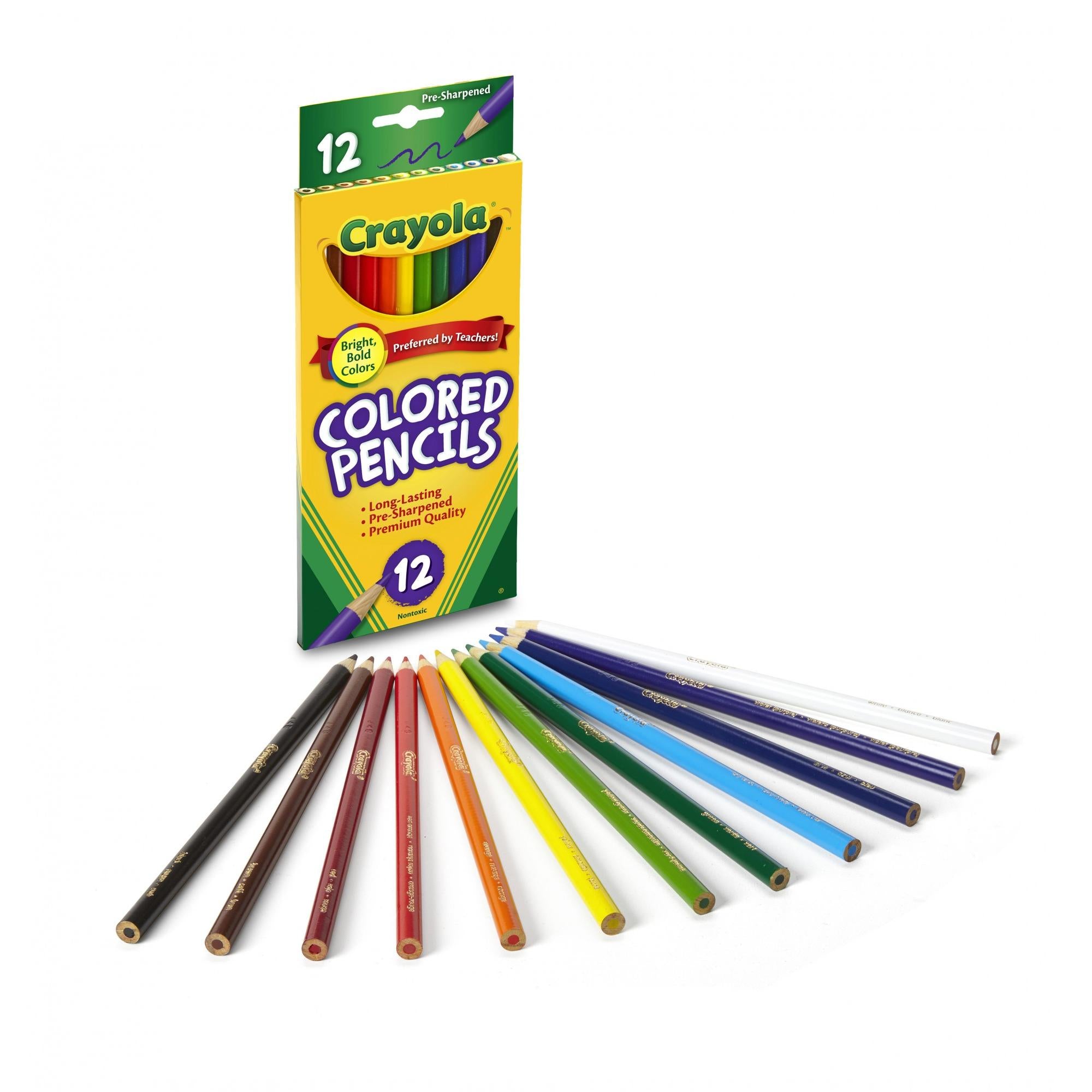 Crayola Colored Pencils, Sharpened, Assorted, 24/Set