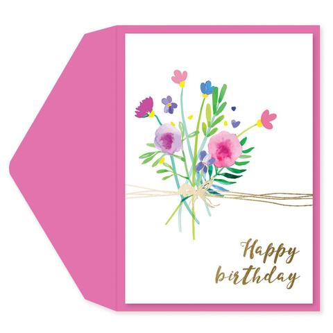 Flower Twine Birthday Card