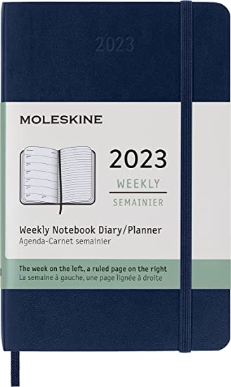 Moleskine Classic 12 Month 2023 Weekly Planner, Soft Cover, Pocket (3.5 x 5.5&quot;)