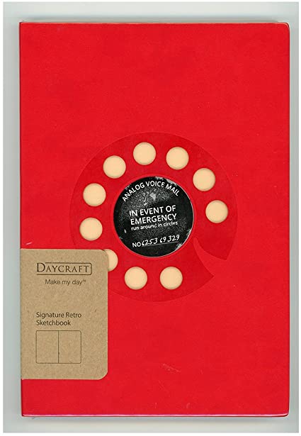 Daycraft A5 Rotary Signature Retro Sketchbook - Red