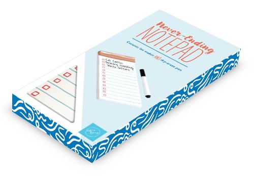 Never-Ending Notepad: Ceramic list maker and dry-erase pen