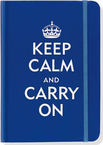 Sm Journal Keep Calm/carry on (blue)