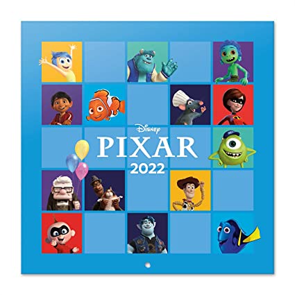 Official Disney Pixar 2022 Wall Calendar, September 2021 - December 2022 Monthly Planner (16 Months), 12&quot; x 12&quot;, Square Wall Calendar 2022, Family Planner Calendar 2022, Disney Calendar