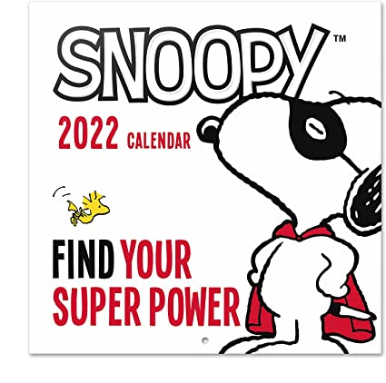 Official Snoopy 2022 Wall Calendar, January 2022 - December 2022 Monthly Planner, Square Wall Calendar 2022, Family Planner Calendar 2022, Peanuts Calendar(Free Poster Included)