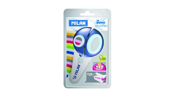 Milan Bwm10152 Milan Funny Scissors Plastic Blades Blunt Tip Carded