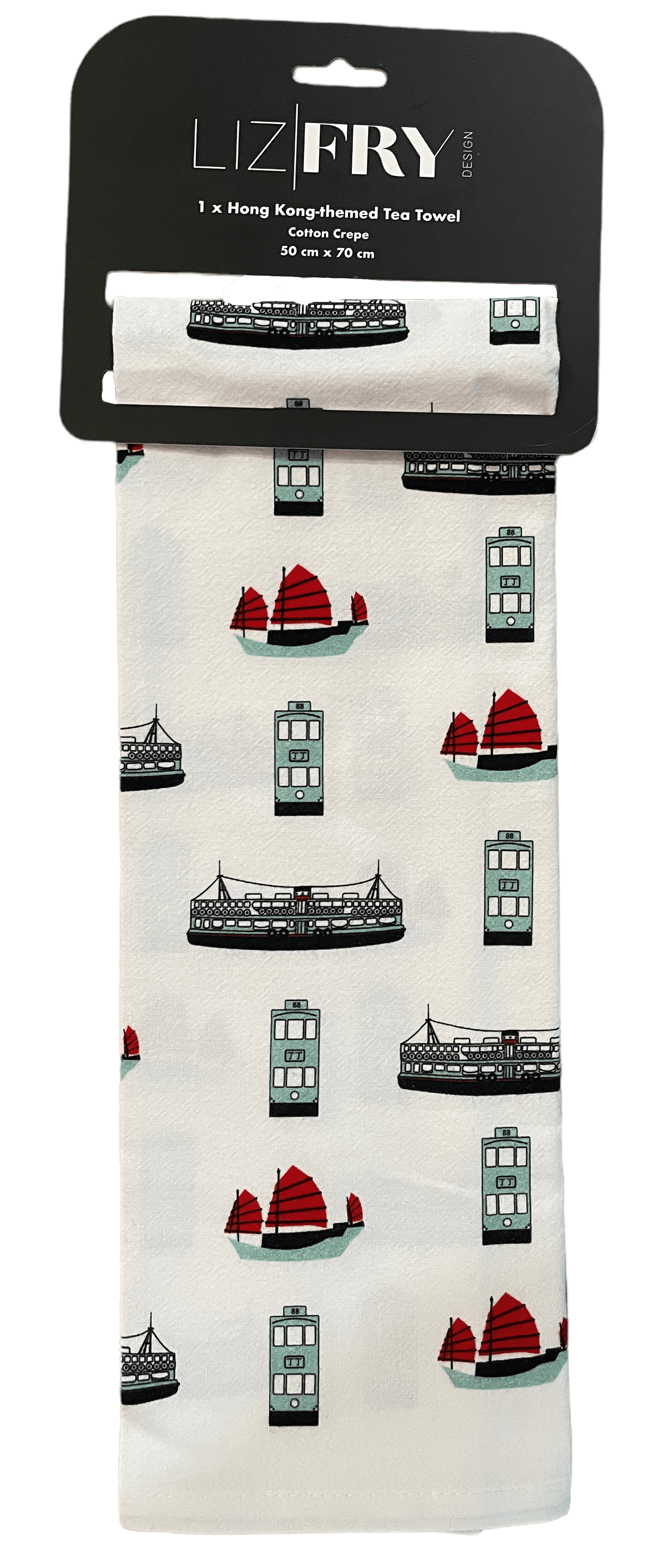 Hong Kong Transport Tea Towel by Liz Fry Design | Bookazine HK