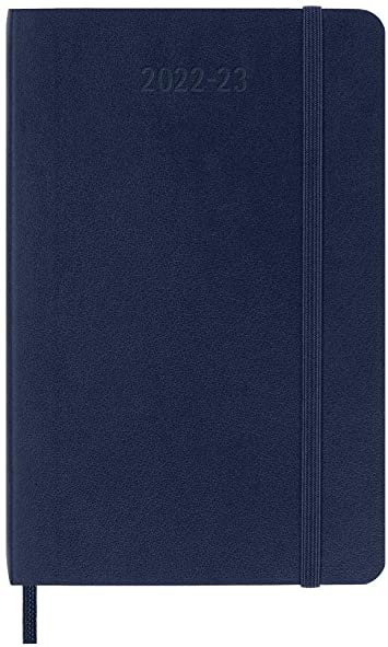 Moleskine Classic 18 Month 2022-2023 Weekly Planner, Soft Cover, Pocket (3.5&quot; x 5.5&quot;), Sapphire Blue