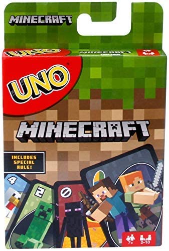 Mattel Uno Card Game Minecraft