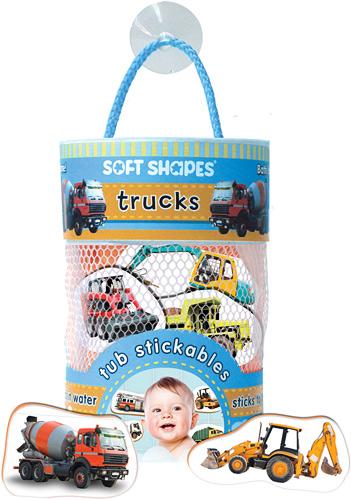 Soft Shapes Tub Stickables: Trucks