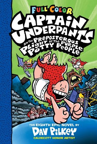 Captain Underpants and the Preposterous Plight of the Purple Potty People Colour Edition (HB) Bookazine