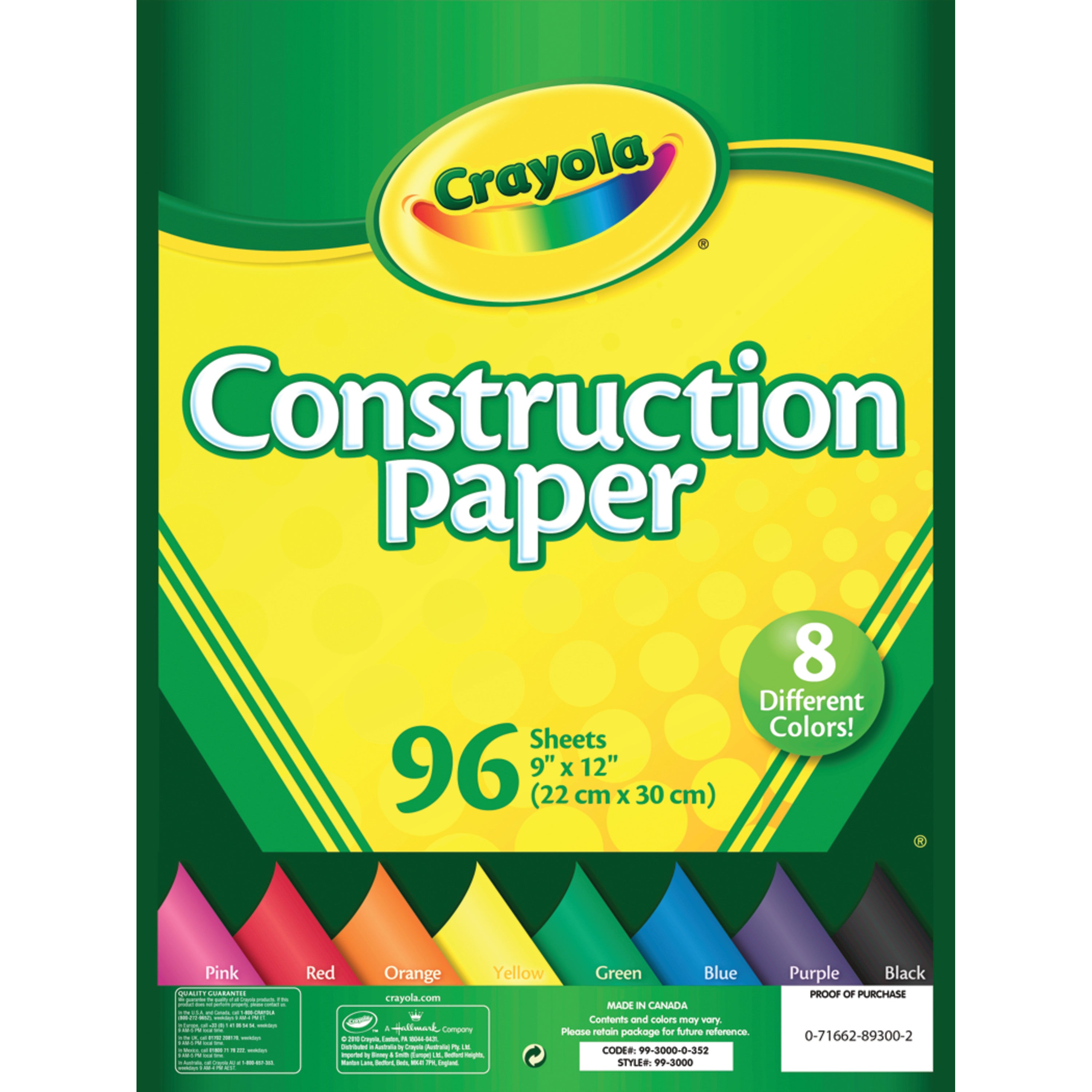 Construction Paper, 96 Count