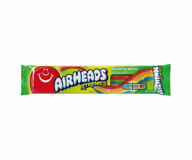 AirHeads Xtremes Rainbow Berry Sour Candy, 2 Oz