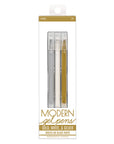 Modern Gel Pens - White, Silver & Gold