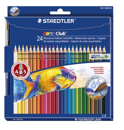 Staedtler 14410CN24 Noris Club Aquarell Watercolour Pencils - Pack...