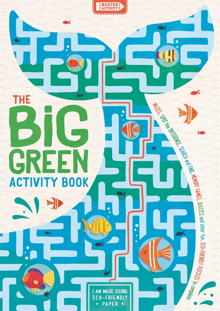 The Big Green Activity Book: Mazes, Spot the Difference, Search and Find, Memory Games, Quizzes and other Fun, Eco-friendly Puzzles to Complete