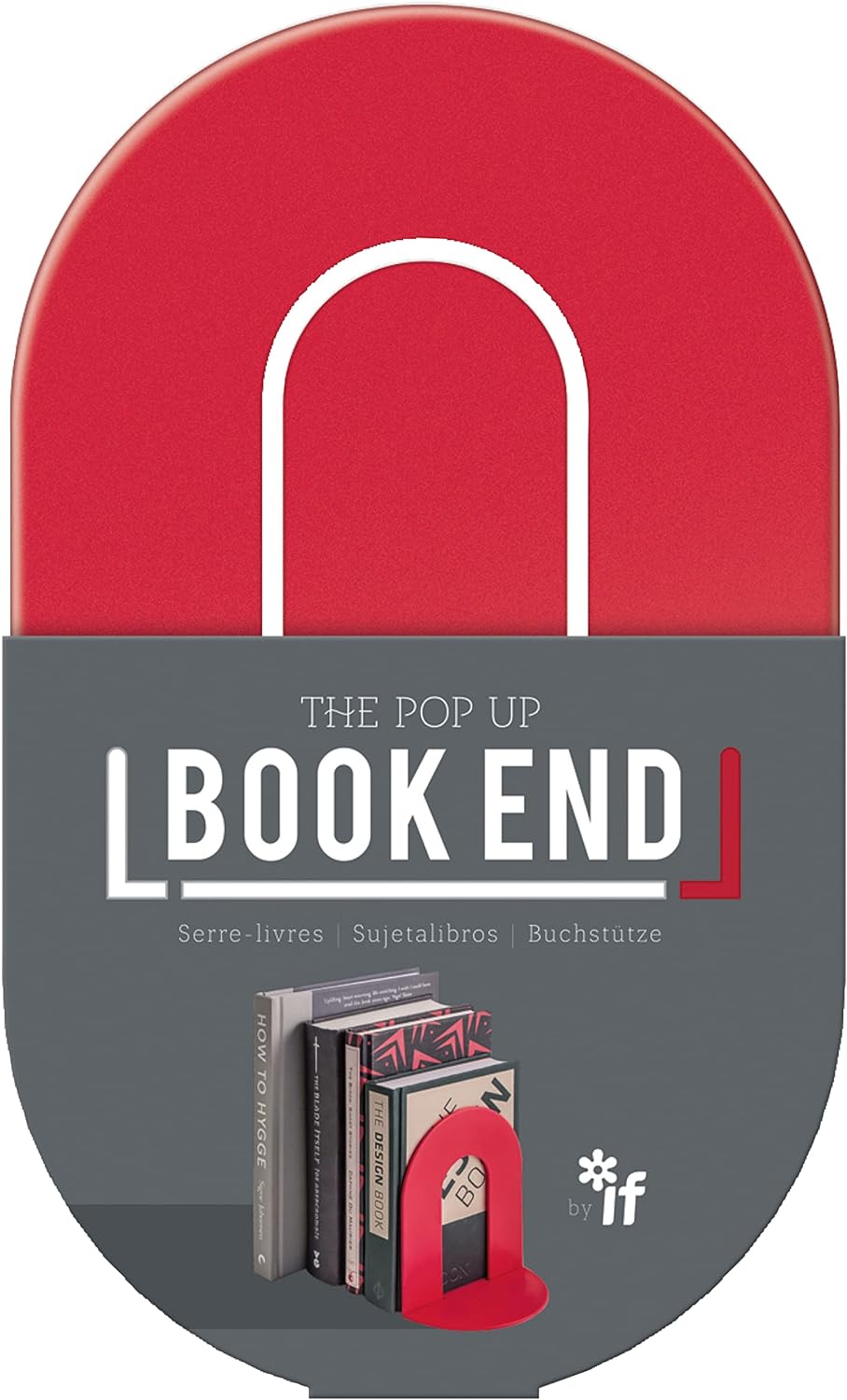The 'Pop-Up' Book End - Red | Bookazine HK